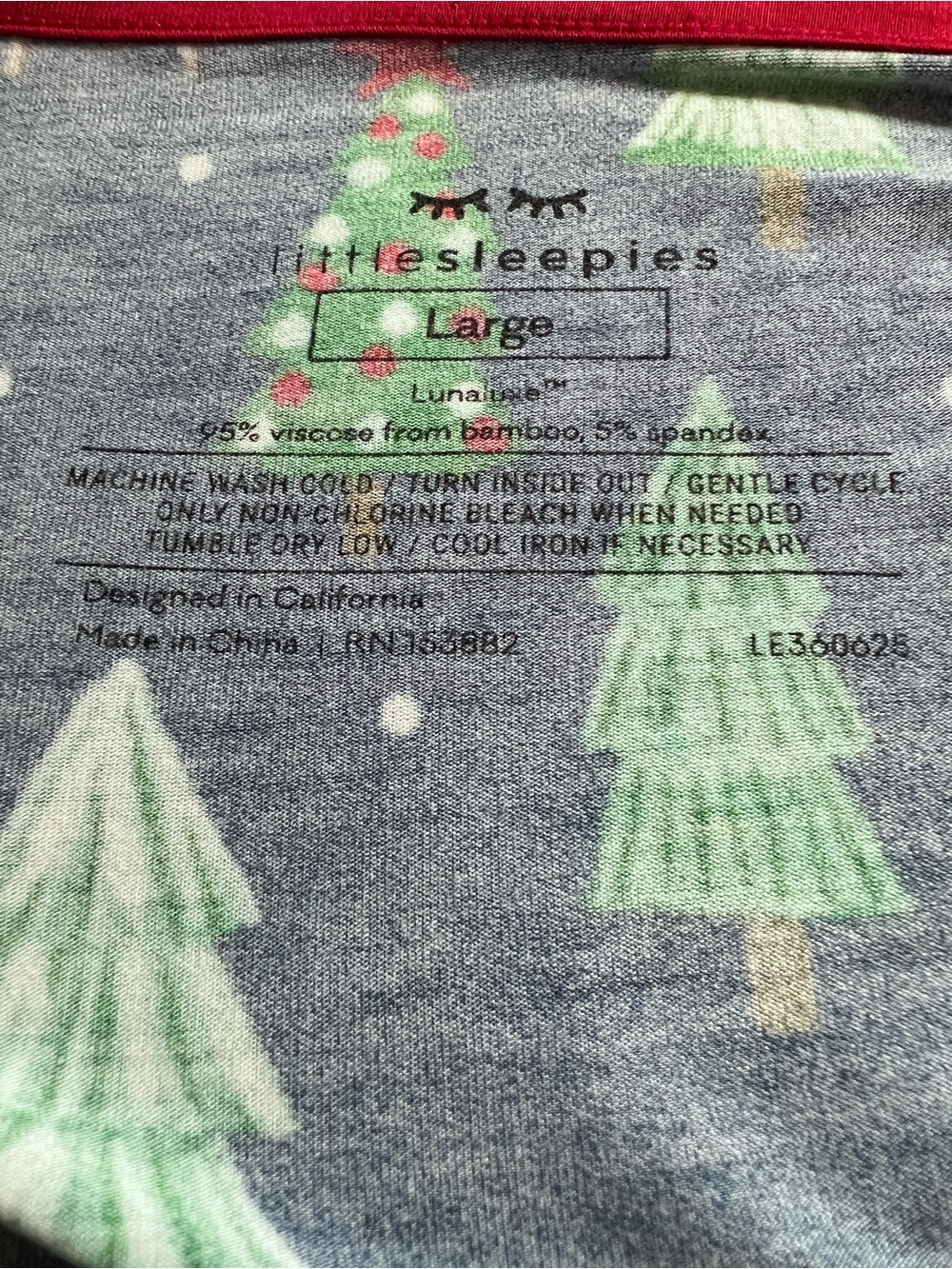 Little Sleepies Pajamas Set Womens Large Christmas Trees Pickup Truck Lunaluxe - Picture 9 of 10